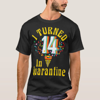 T-shirt Femmes J'ai eu 14 ans en quarantaine Retro Tshirt1