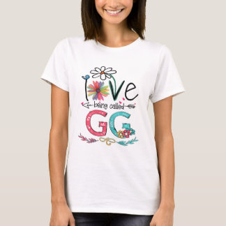 T-shirt Femmes J'Aime Être Appelée Gg Tournesol Mères Da