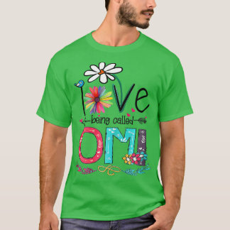 T-shirt Femmes J'Aime Être Appelée Omi Tournesol Mères D