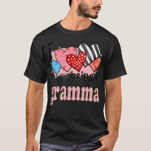T-shirt Femmes J'Aime Être Un Gramma Coeur Mignonne Cadeau