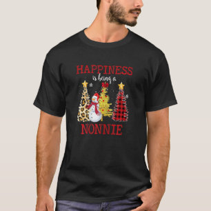 T-shirt Femmes J'Aime Être Un Nonnie Snowman Famille Chris