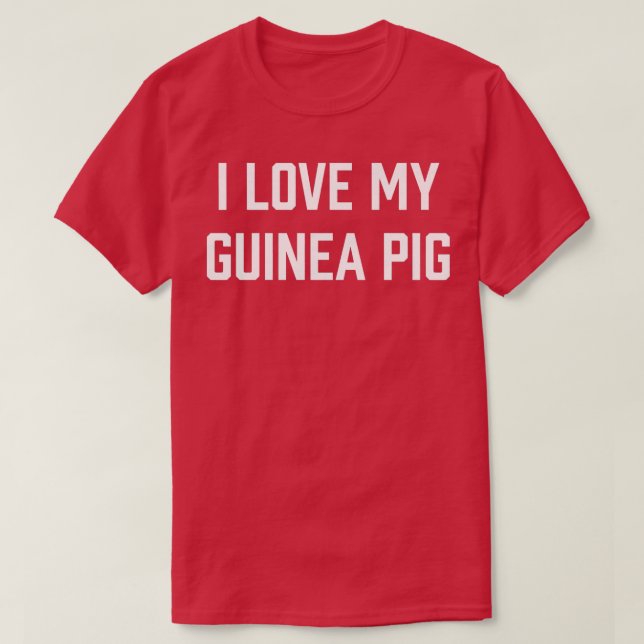 T-shirt Femmes J'Aime Mon Cochon De Guinée Premium (Design devant)