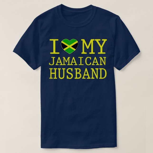 T-shirt Femmes J'aime mon mari jamaïcain T (Design devant)