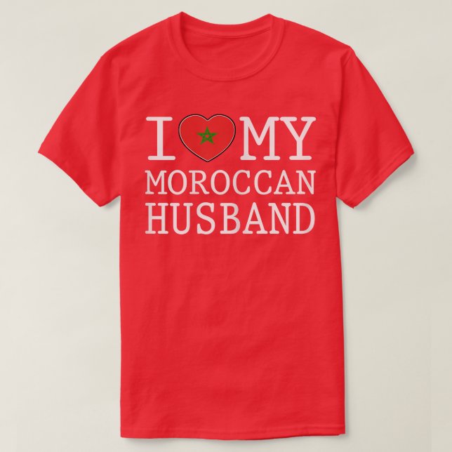 T-shirt Femmes J'aime mon Marocain (Design devant)