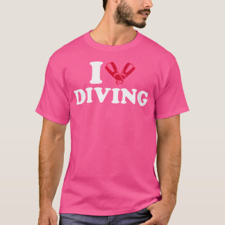 T-shirt Femmes J'Aime Plonger