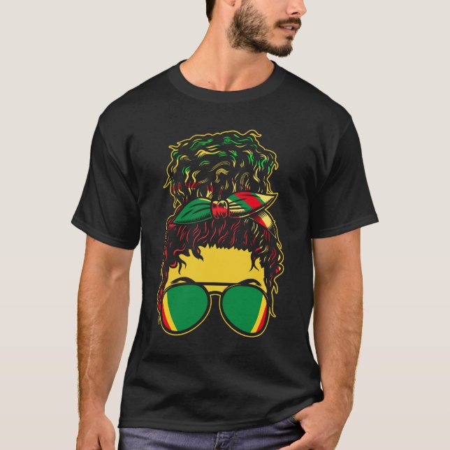 T-shirt Femmes Jamaïque Reggae Rasta (Devant)