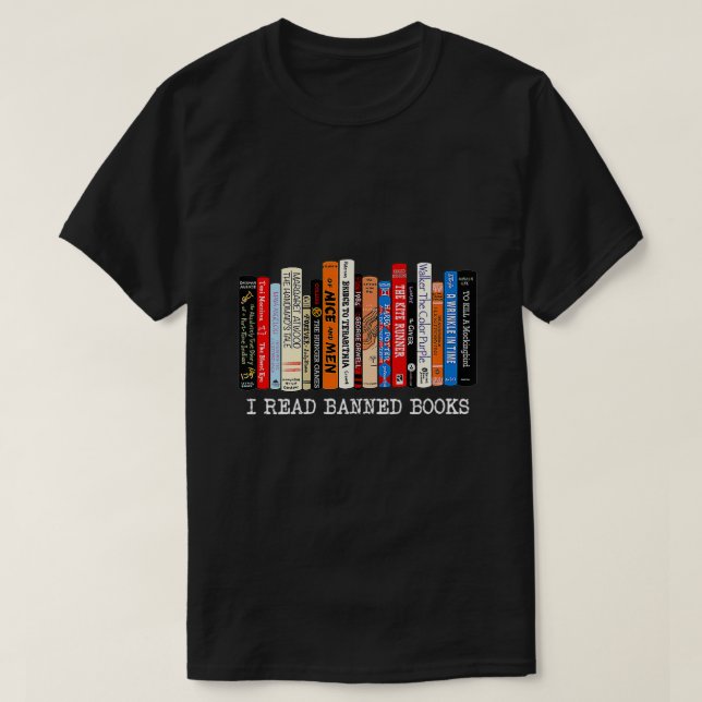 T-shirt Femmes Je Lis Livres Interdits Semaine Bibliothéca (Design devant)