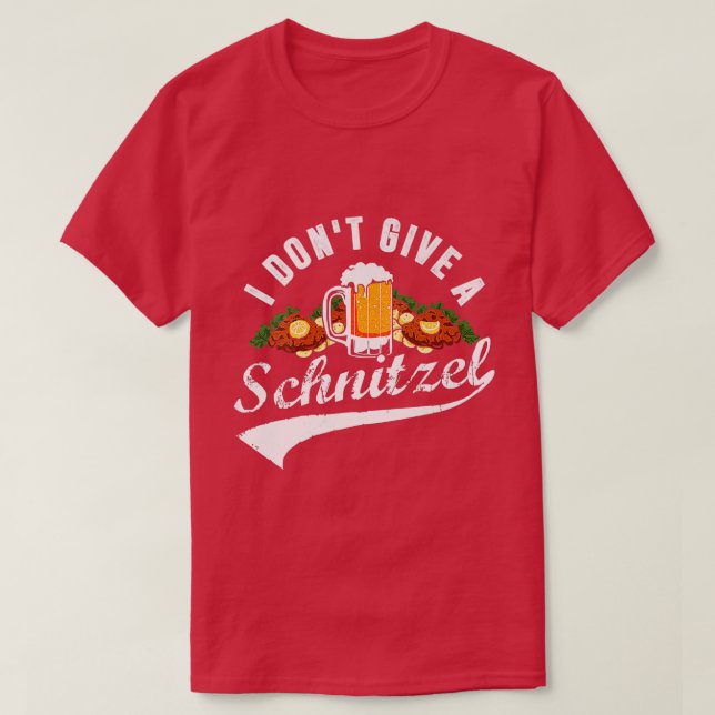 T-shirt Femmes Je ne donne pas une bière Schnitzel Oktober (Design devant)