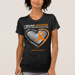 T-shirt Femmes Je Porte De L'Orange Pour Ma Petite-Fille L