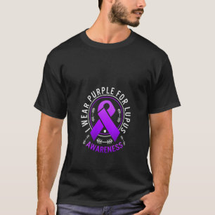 T-shirt Femmes Je Porte Du Violet Pour Lupus Sensibilisati