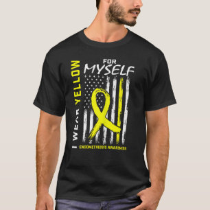 T-shirt Femmes Je Porte Jaune Pour Moi-Même Endometriose