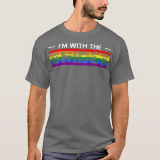 T-shirt Femmes Je Suis Avec Les Mariées Lesbiennes LGBT
