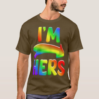 T-shirt Femmes Je suis Hers Bi Biseual LGBT Pride Mois 