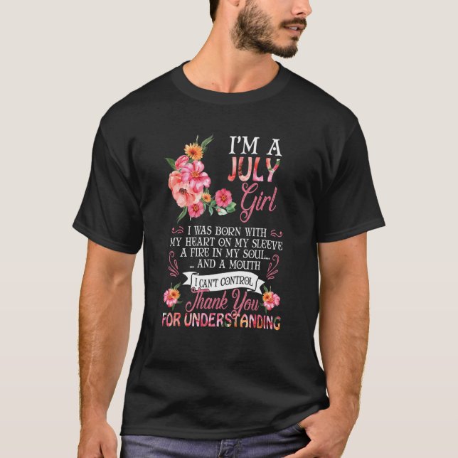 T-shirt Femmes Je suis Juillet Merci pour la compréhension (Devant)