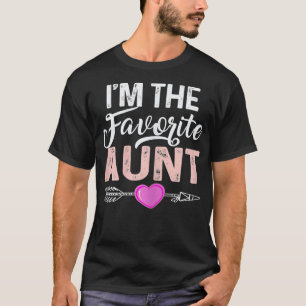 T-shirt Femmes Je suis La Tante Favorite Amusante Tante Dr