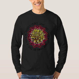 T-shirt Femmes Je suis principalement Peace Love and Light