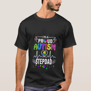 T-shirt Femmes Je suis une fière autisme Stepdad Hommes ga