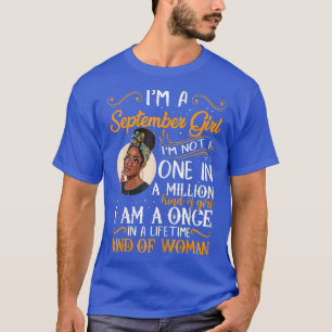 T-shirt Femmes Je suis une fille de septembre Black Women 