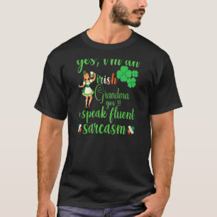 T-shirt Femmes Je suis une grand-mère irlandaise St Patric