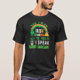T-shirt Femmes Je suis une grand-mère irlandaise St Patric