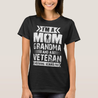T-shirt Femmes Je suis une maman grand-mère et un vétéran 