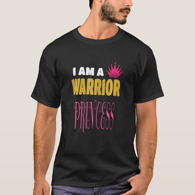 T-shirt Femmes Je suis une princesse guerrière Authentique (Devant)