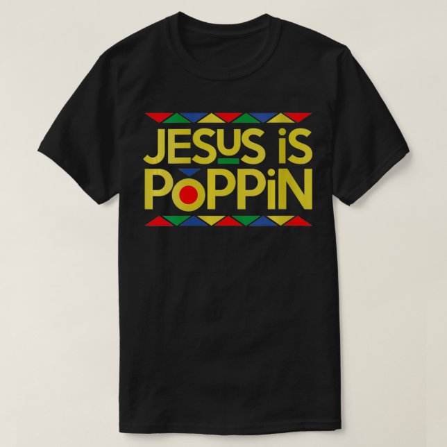 T-shirt FEMMES Jésus est Poppin VNeck (Design devant)
