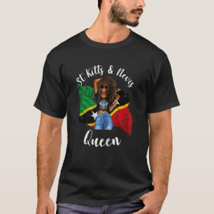 T-shirt Femmes Jolie St Kitts et Nevis Reine Antillaise
