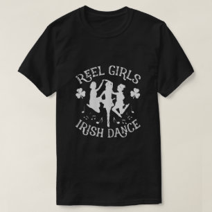 T-shirt Femmes Jour de la Saint Patrick Reel Girl Irish Da