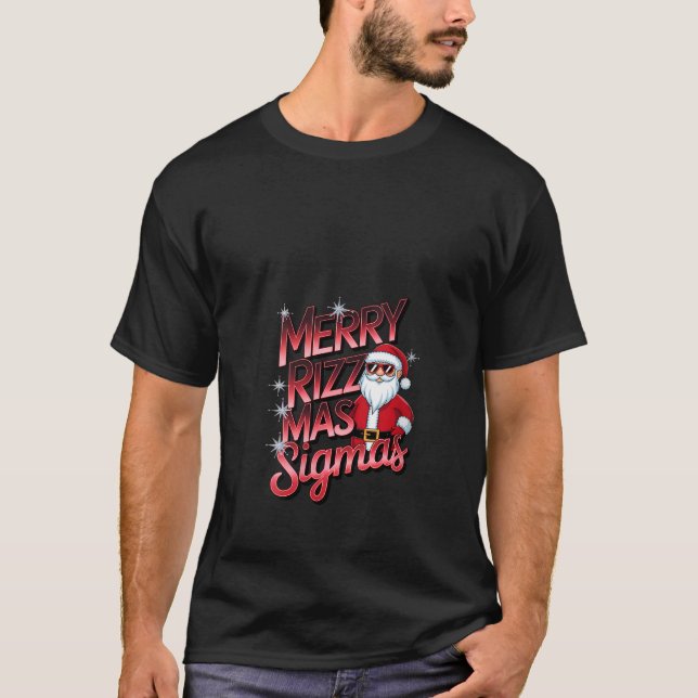 T-shirt Femmes Joyeux RizzMesse Sigmas École Ado Noël (Devant)