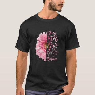 T-shirt Femmes Juillet Fille 1976 46 Ans 46e Anniversaire