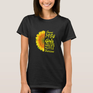 T-shirt Femmes Juin Filles 1984 tournesol 38e anniversaire
