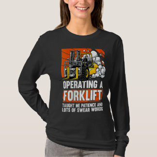 T-shirt Femmes jurent des mots Forklifter Entrepôt Forklif