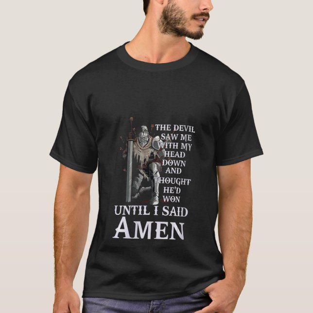 T-shirt Femmes Jusqu'À Ce Que J'Ai Dit Amen Christian Pour (Devant)