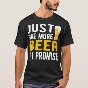 T-shirt Femmes Juste une bière de plus Je promets VNeck
