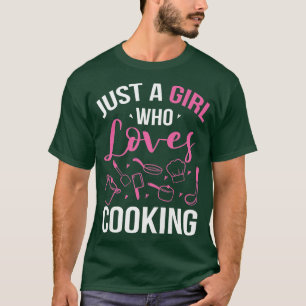 T-shirt Femmes Juste Une Fille Qui Aime Cuisine Cook Resta