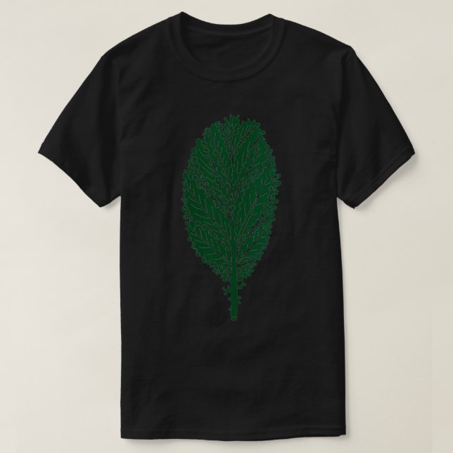 T-shirt Femmes Kale Leaf Vêtements végétaliens par le Dhar (Design devant)
