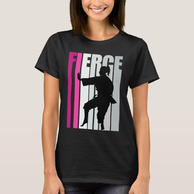 T-shirt Femmes Karate Fierce Anniversaire Forme (Devant)
