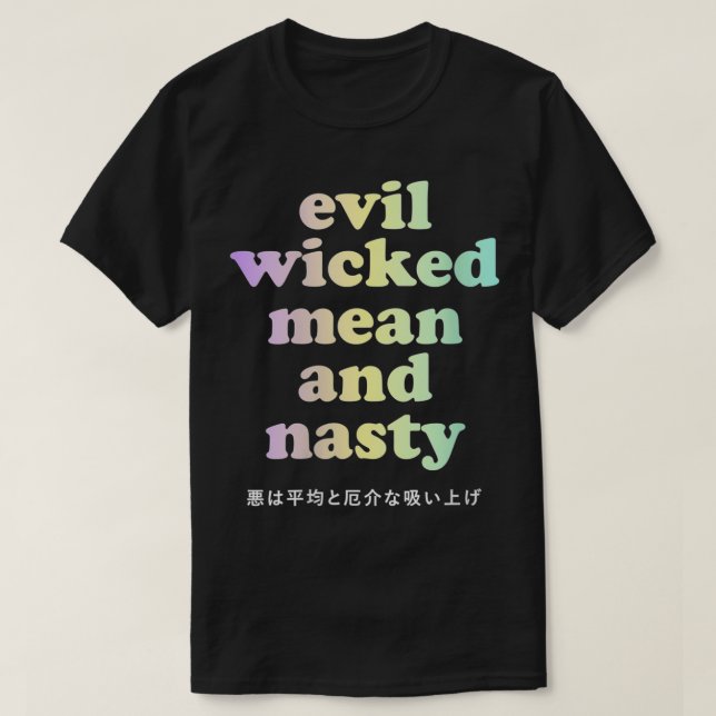 T-shirt Femmes Kawaii japonais Tet Pastel Goth Evil Wicked (Design devant)