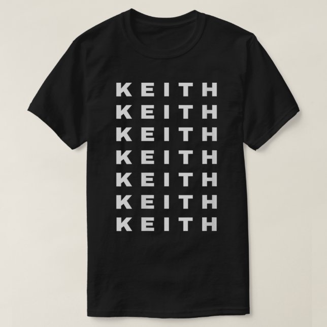 T-shirt Femmes Keith Funny Guys Merch Keith Nom Répétition (Design devant)