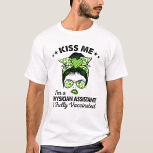 T-shirt Femmes Kiss Me Je suis Médecin Assistant Irlandais