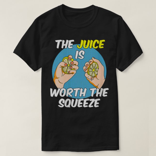 T-shirt Femmes Le Jus Vaut Le Squeeze VNeck (Design devant)