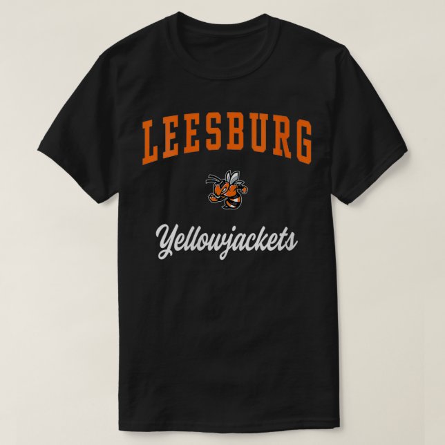 T-shirt FEMMES Leesburg High School Yellowjackets VNeck (Design devant)