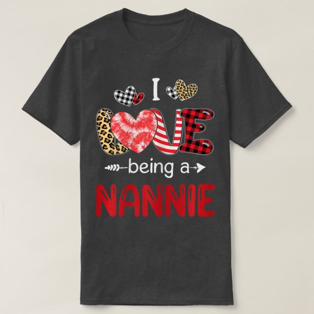T-shirt FEMMES Léopard Mère Jour J'Aime Être Un Nan (Design devant)
