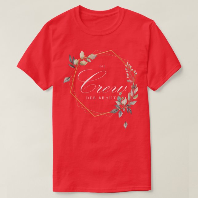 T-shirt Femmes L'équipage de l'équipe de mariée Équipe de  (Design devant)