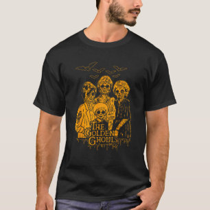 T-shirt Femmes Les Goulons d'or Squelette Chat Halloween C
