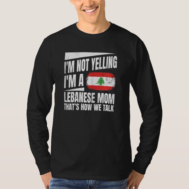 T-shirt Femmes Liban Fière D'Une Fière Maman Libanaise (Devant)