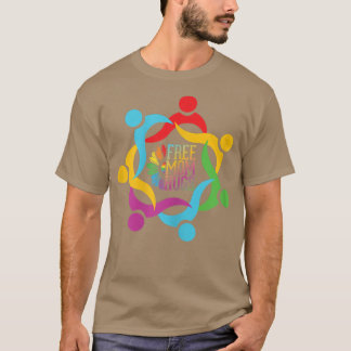 T-shirt Femmes Libérez Maman Hugs Vêtements Arc-en-ciel Co