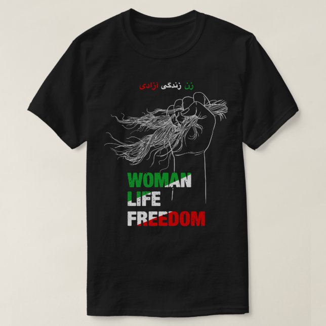 T-shirt Femmes Liberté de vie Iran protestations 1 (Design devant)