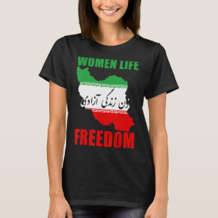 T-shirt Femmes Liberté de vie Zan Zendegi Azadi calligraph